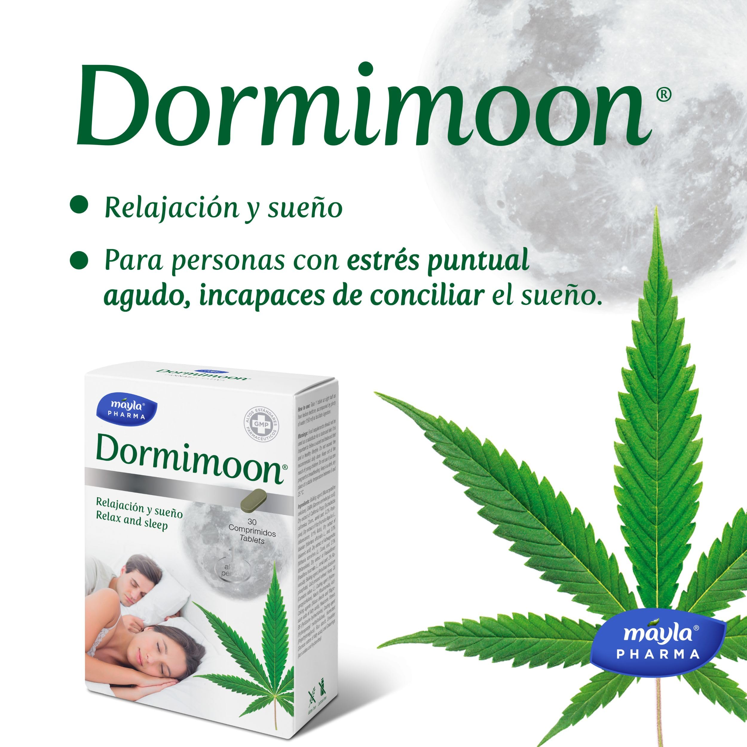 Aceite de Semillas de Cáñamo + Melatonina + Valeriana + Pasiflora + Lúpulo + Amapola de California + Ashwagandha + Vitamina B3 y B6 | 30 Comprimidos | Relajación y Sueño | 1 Toma al Día