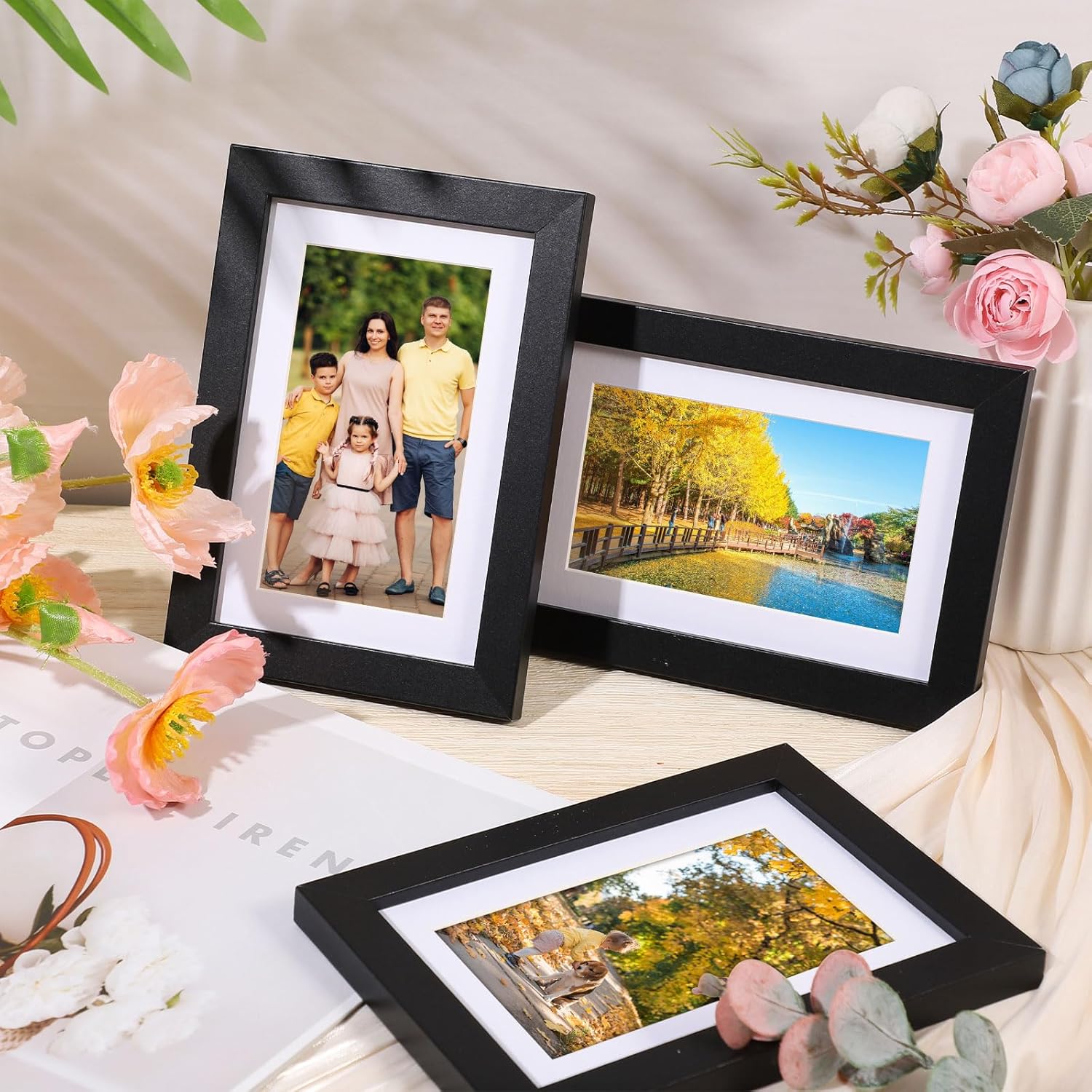 Prudiut 15 Pack 4x6 White Picture Mats, Frame Mattes for 3x5 Pictures Display Photo Frame Mat Core Bevel Cut Mat Board Show Kit for Photos, Prints, Artworks - Image 7