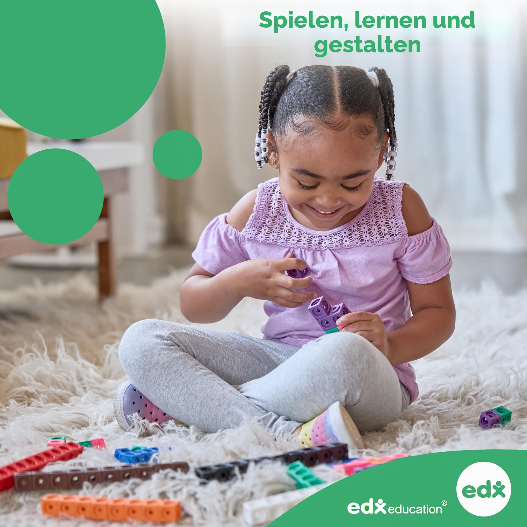 edxeducation 2D3D Geometrische Körper - 24er Set - 12 Formen, 12 Faltnetze und Anleitung - Mathe und Geometrie für Kinder, Mehrfarbig/Meereswellen (Ocean Tides)