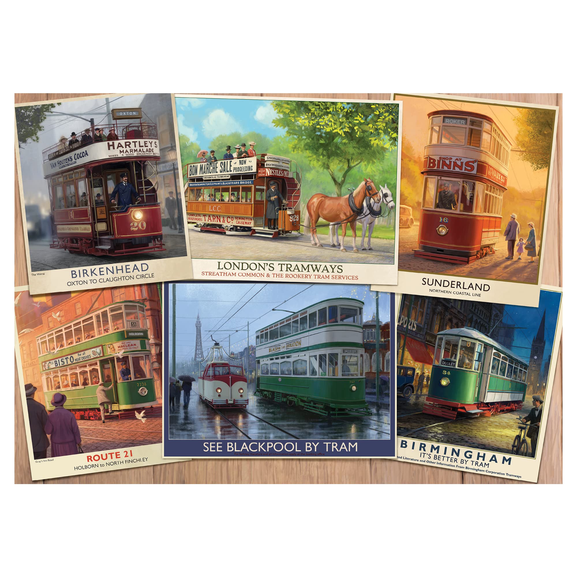 Vintage Trams - 1000 Teile