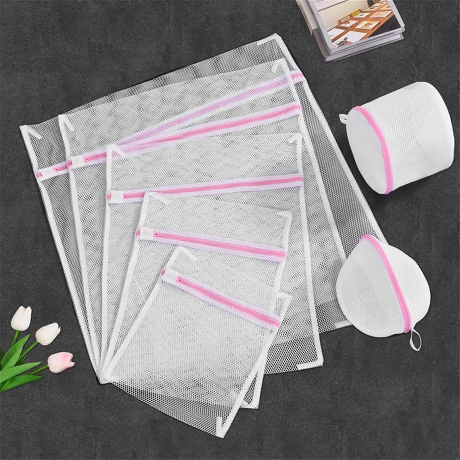 Wäschesäcke aus Netzgewebe 7-teiliger Wäschebeutel aus Netzgewebe, ideal for Reisen und for Waschen von Kleidung, geeignet for Hemden, BHs, Strümpfe Unterwäsche