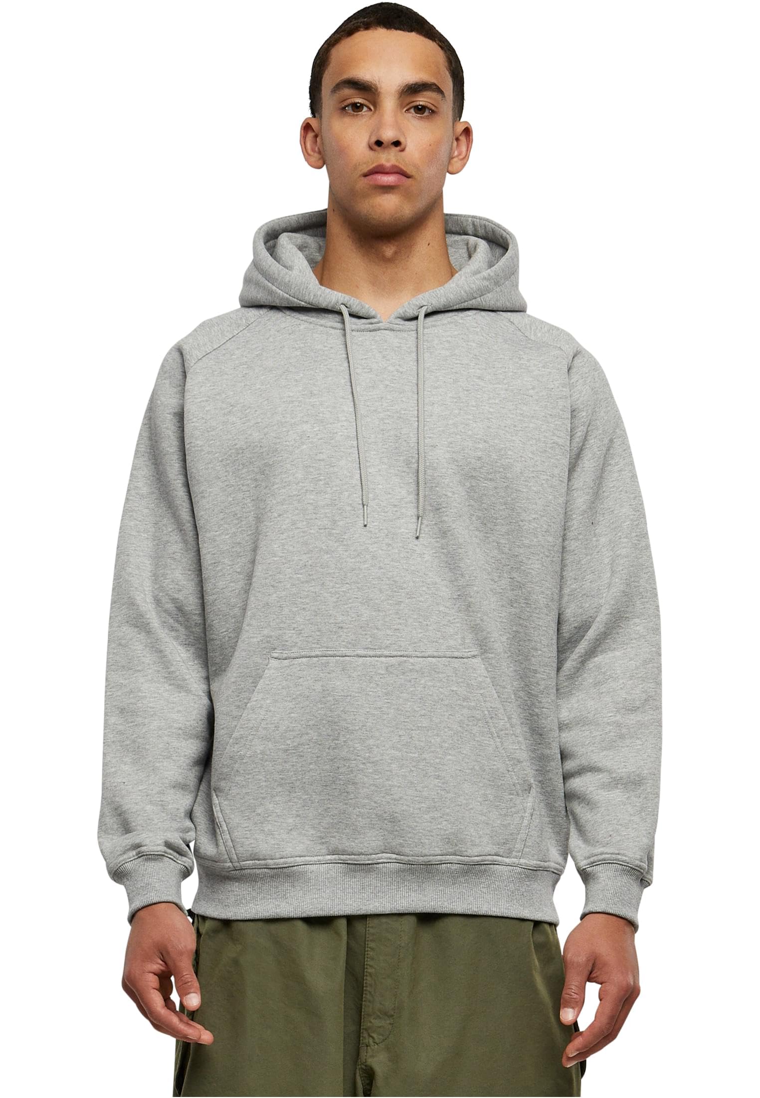 Urban Classics Herren Blank Hoody Kapuzenpullover, Grey, L