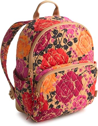 Vera Bradley Women's Small Banbury Backpack, Cotton Gabardine Bookbag pack of 1