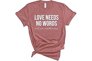 Love Needs No Words Autism Awareness Puzzle Piece Shirt
