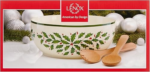 Vista 143 de Lenox 146504510 - Tazón de verduras navideño