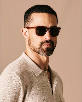 Huckberry Weekenders Sunglasses for Men, Polarized Lenses, Lightweight & Durable Sunglasses