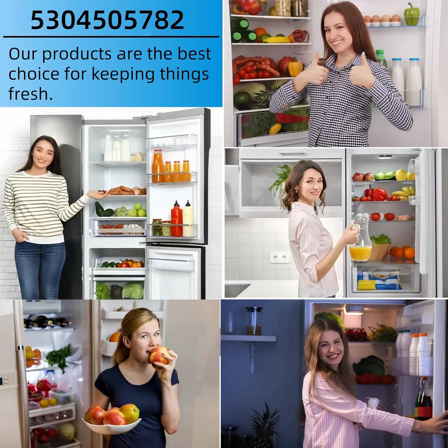 Upgraded 5304505782 Refrigerator Door Seal. For Electrolux Frigidaire and Kenmore refrigerators. Replaces 216522370 4452576 AP6030127 PS11766245 EAP1176624.Gray.2-year warranty.