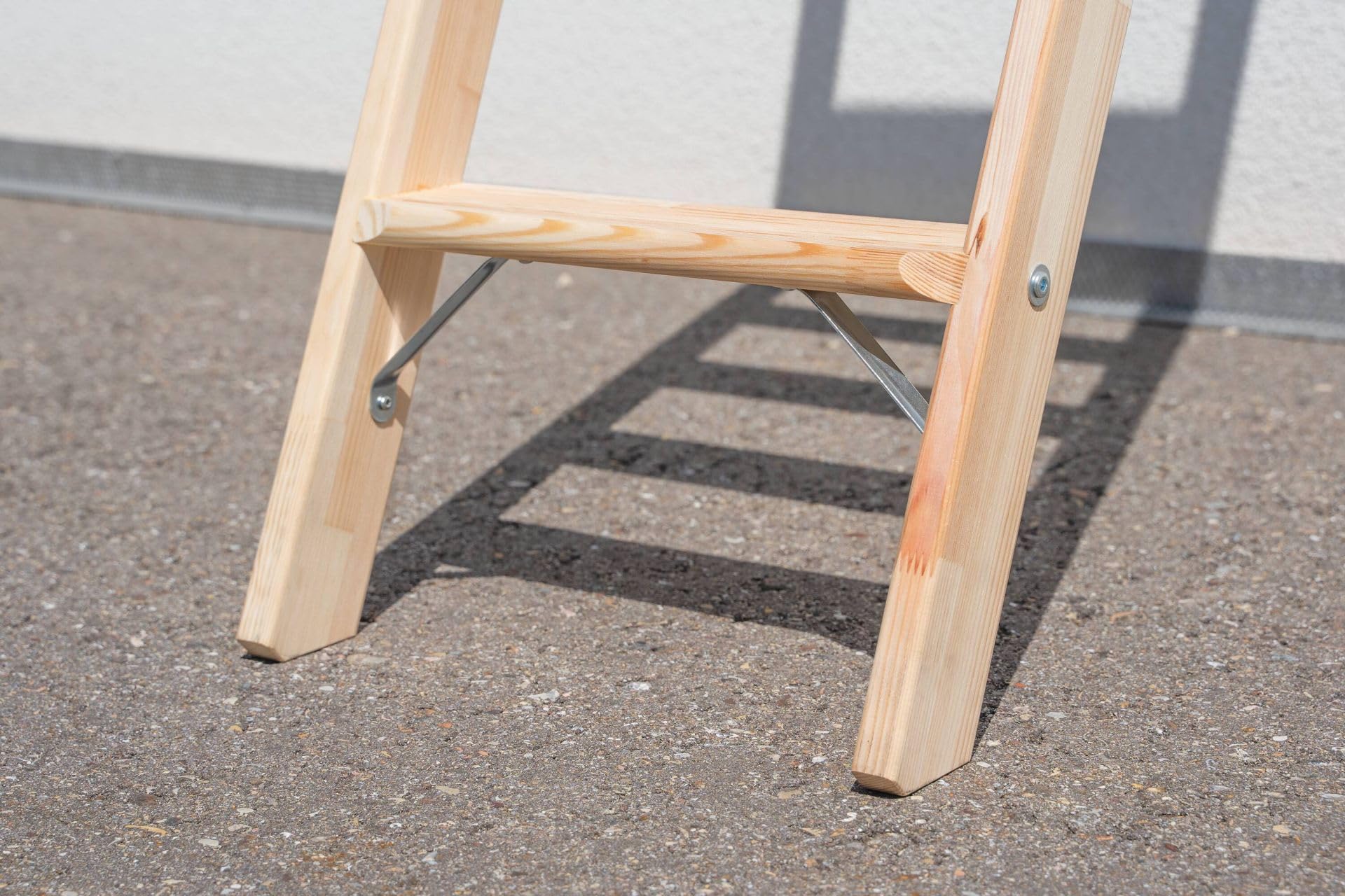 PROREGAL Stufen-Anlegeleiter Holz ohne Traverse | 10 Stufen | Leiter, Teleskopleiter, Trittleiter, Bockleiter, Sprossen-Doppelleiter