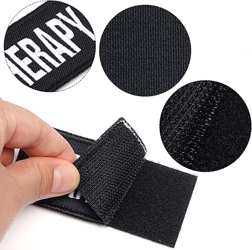 Miniatura 3 de 12 Piezas de Parches Tácticos Removibles para Arnés de Perro de Servicio, Chaleco para Perro de Servicio, Parches "Do Not Pet" para Perros en