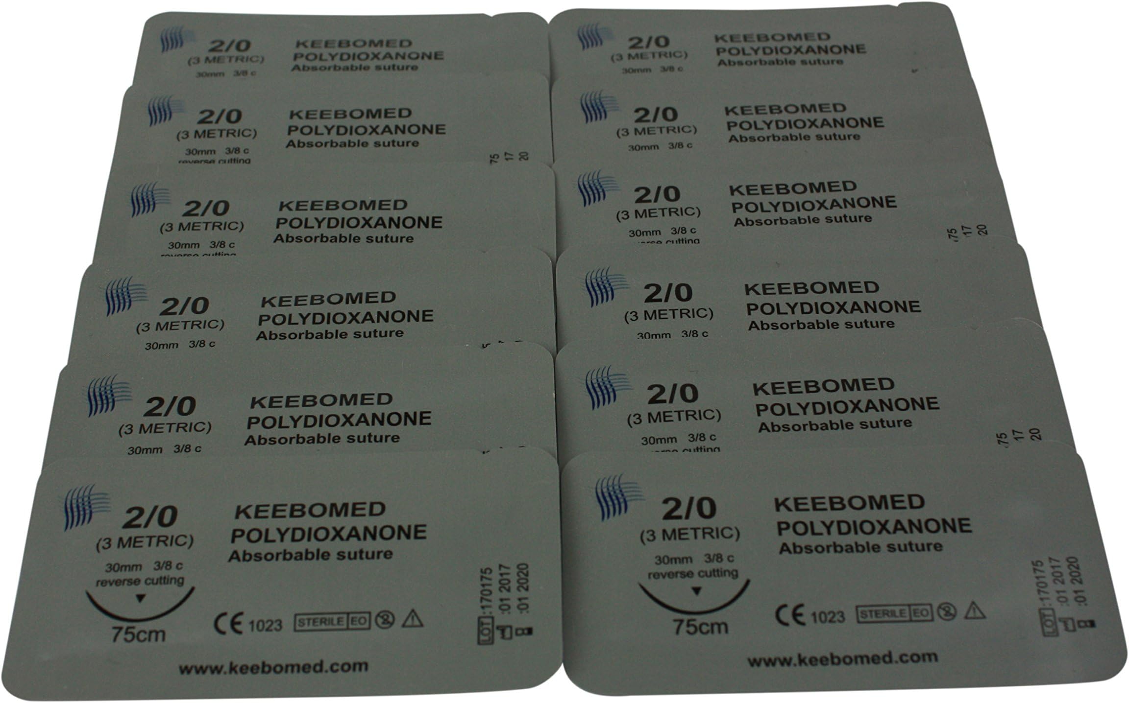 keebomed Veterinary Sutures PDS, PDO, Polydioxanone 2/0