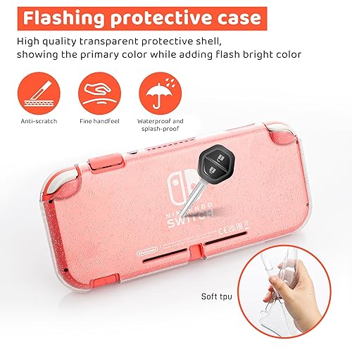 Miniatura 4 de HYPERCASE Carrying Case for Nintendo Switch Lite, Pink Protective Hard Portable Travel Pouch Case for Switch Accessories with 8 Game Cartridges, TPU