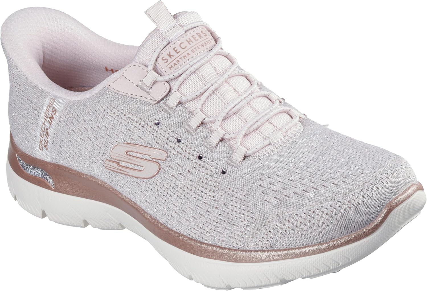 Skechers Women's Martha Stewart Arch Fit Summits - Soft Shimmer Hands Free Slip-ins