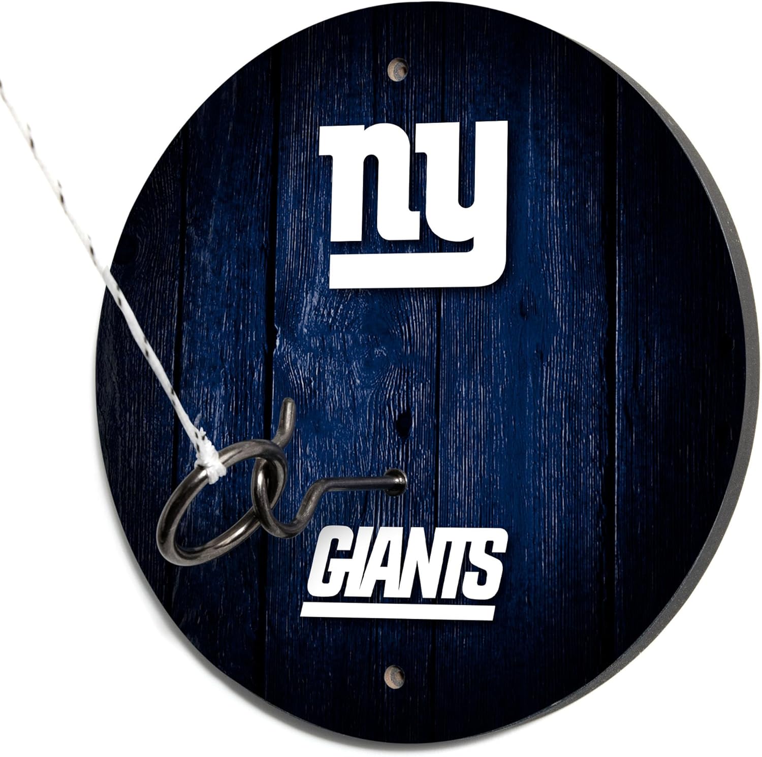Solid Wood NFL Hook & Ring Toss Set with Direct Print HD Team Graphics – Easy Hang Hook and Ring Toss Target – Great Gift for Any Football Fan! Ring Toss Family Game for a Game Room, bar or Garage!