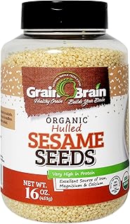 Grain Brain Organic Sesame Seeds (white, Hulled, 16 oz)