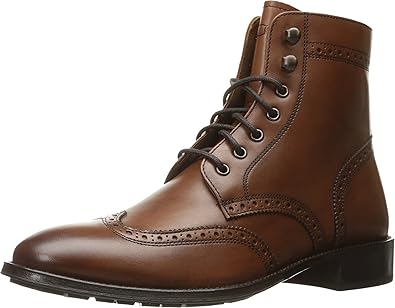 wingtip lace up boots