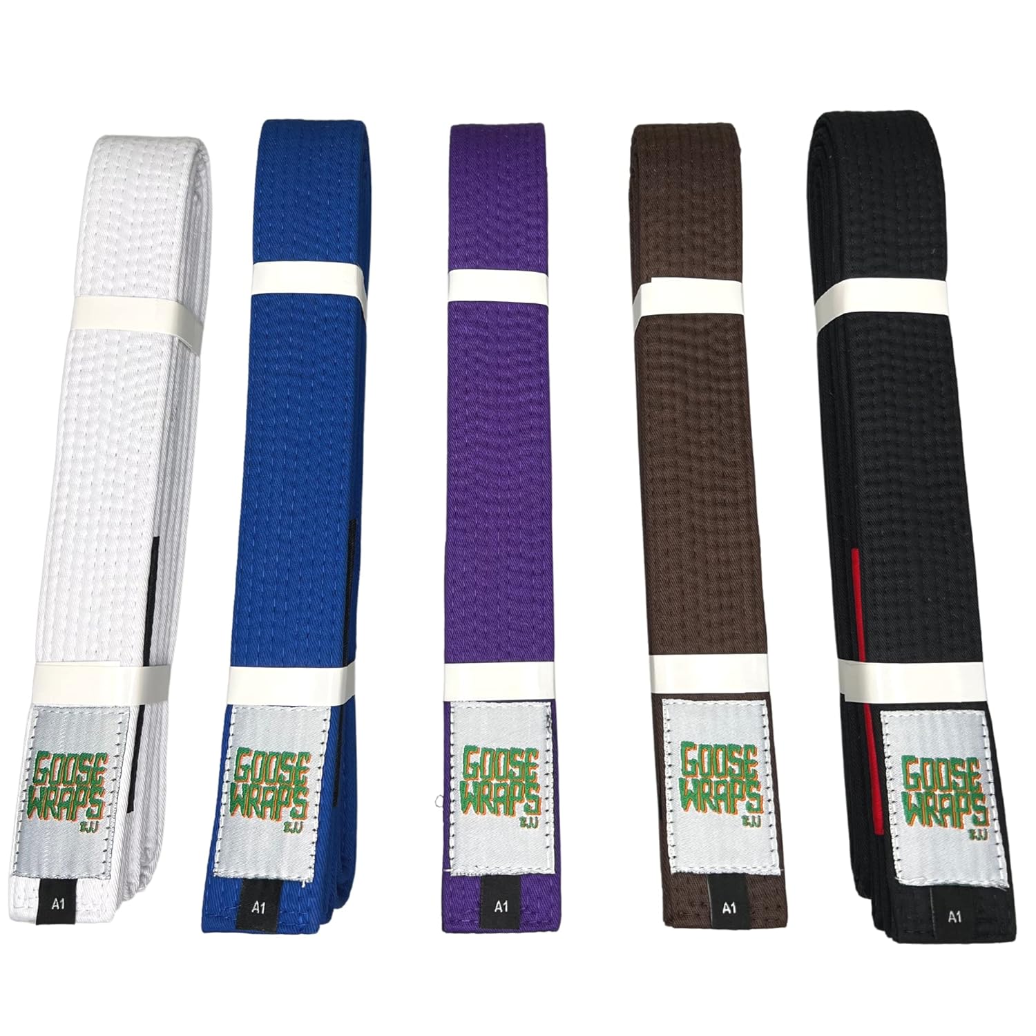 Goose Wraps Bjj Personalized Jiu Jitsu Belts (A1, Brown
