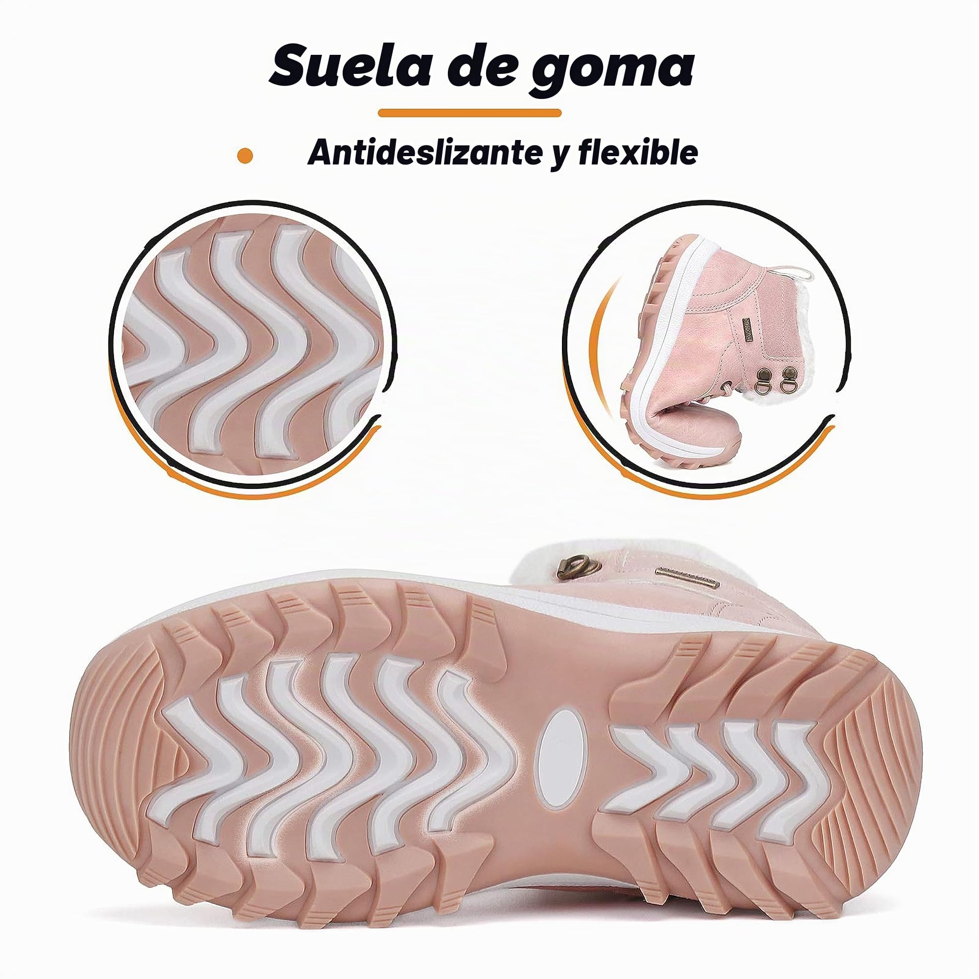 Mishansha Botas de Invierno Niño Niña CáLido Cómodas Botas de Nieve Gr.24-36