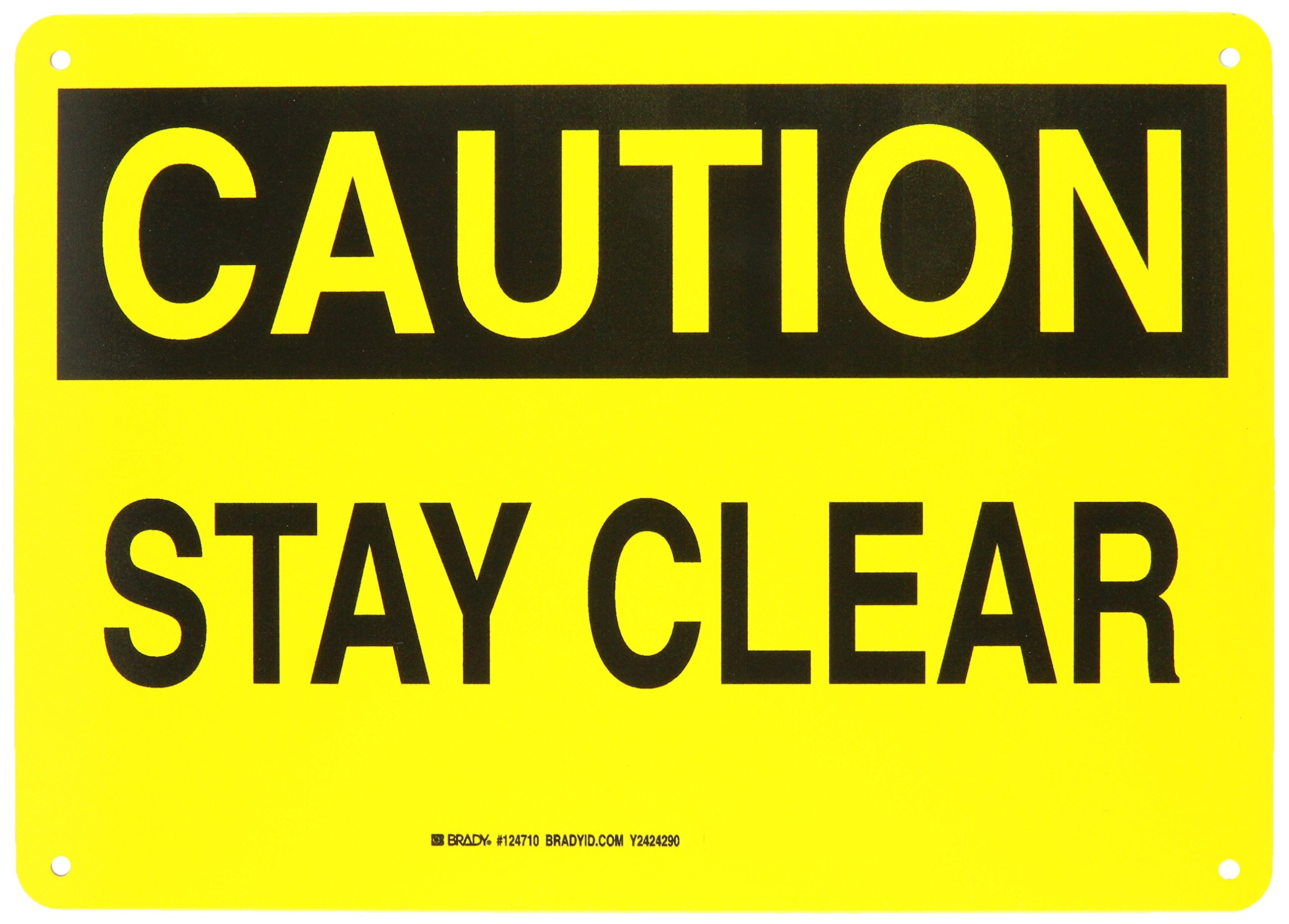 Panneau Stay Clear Brady pour sécuriser les accès d'usine - 2