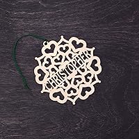 Vista 5 de Custom Christmas Tree Ornaments - Christmas Decorations Handmade, Xmas Ornament, Wooden Snowflake, Personalized Christmas Gifts, Gift Box