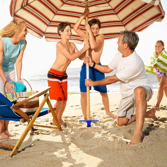 Plastic Beach Umbrella Sand Anchor, Rust-Free and Extra-Tough