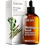 Gya Labs Moringa Seed Carrier Oil - 3.4 Fl Oz - for Hair, Skin, Face, Scalp & Body Massage