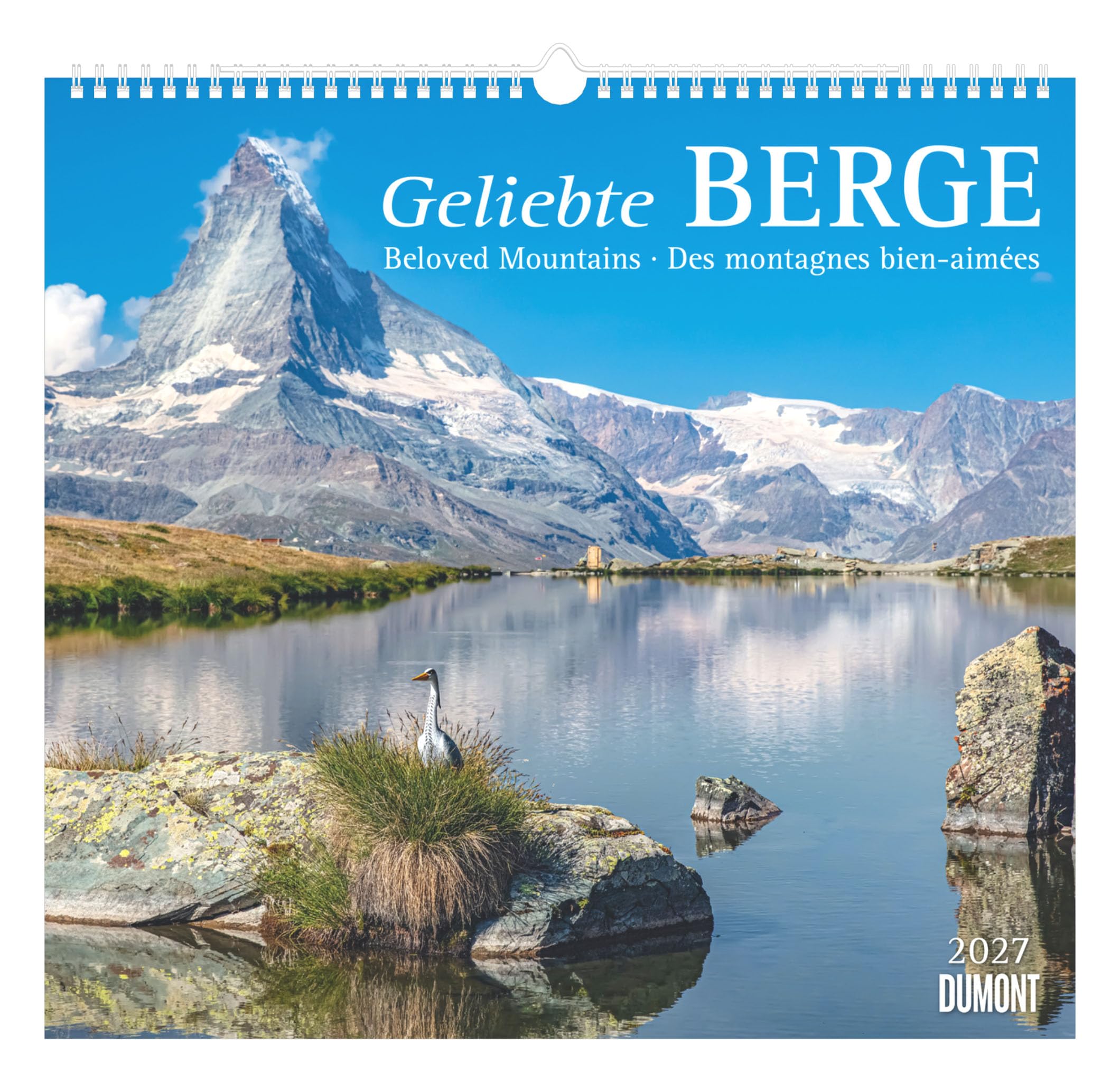 Geliebte Berge 2027: Wandkalender 38x35,5 cm mit 12 Bergpanoramen und 3-sprachigem Kalendarium