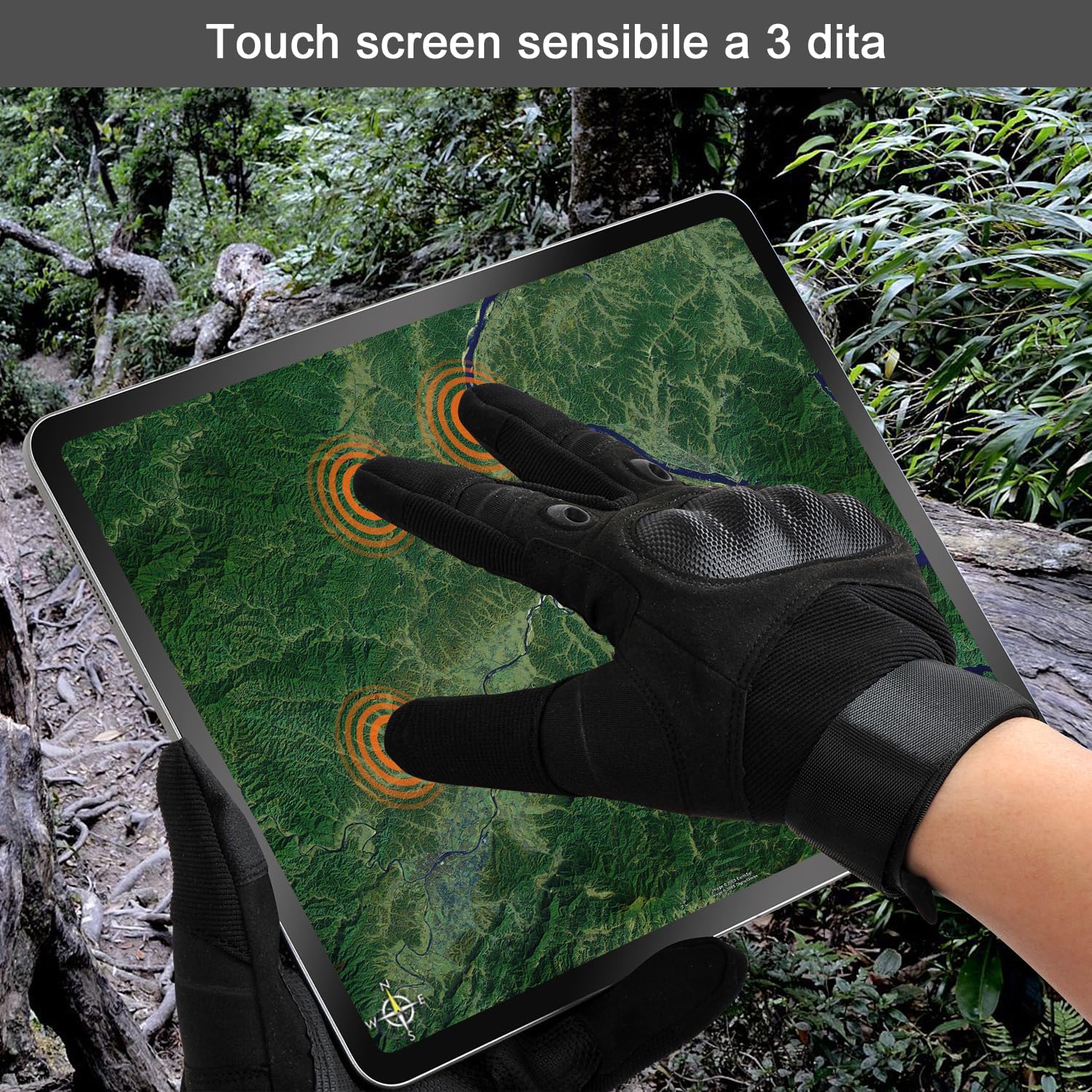Guanti Moto Uomo Estivi,Guanti per scooter Touch screen e nocche rinforzate guanti per Corse in Motocicletta ATV BMX MTB Bicicletta Arrampicata Escursioni Ciclismo e Altri Sport All'aperto