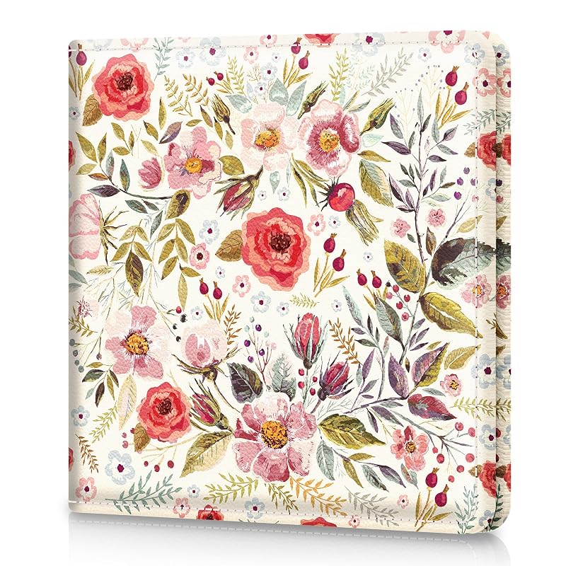 Porta-Documentos Automotivo Pisypox para Porta-Luvas com Bolsos para Documentos, Cartões e CNH, Estampa Floral Vintage