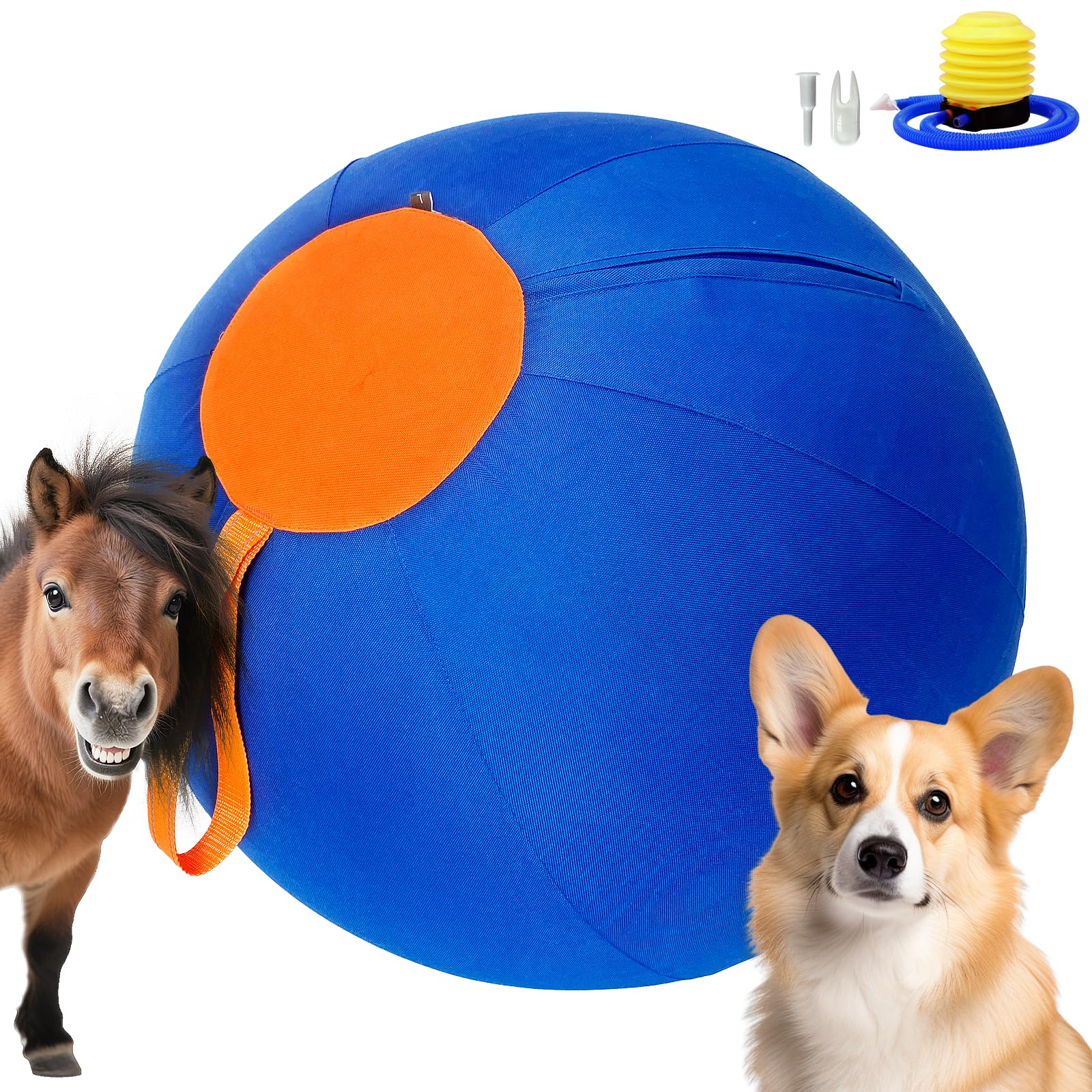18 Herding Ball for Dogs Tough Outdoor Dog Toy in Horse Ball Style Ideal for Medium to Large