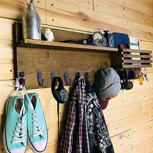 Miniatura 9 de ZAYBOD 15 ganchos de pared de hierro para colgar abrigos, ganchos para colgar resistentes, ganchos de pared para colgar, ganchos de pared para