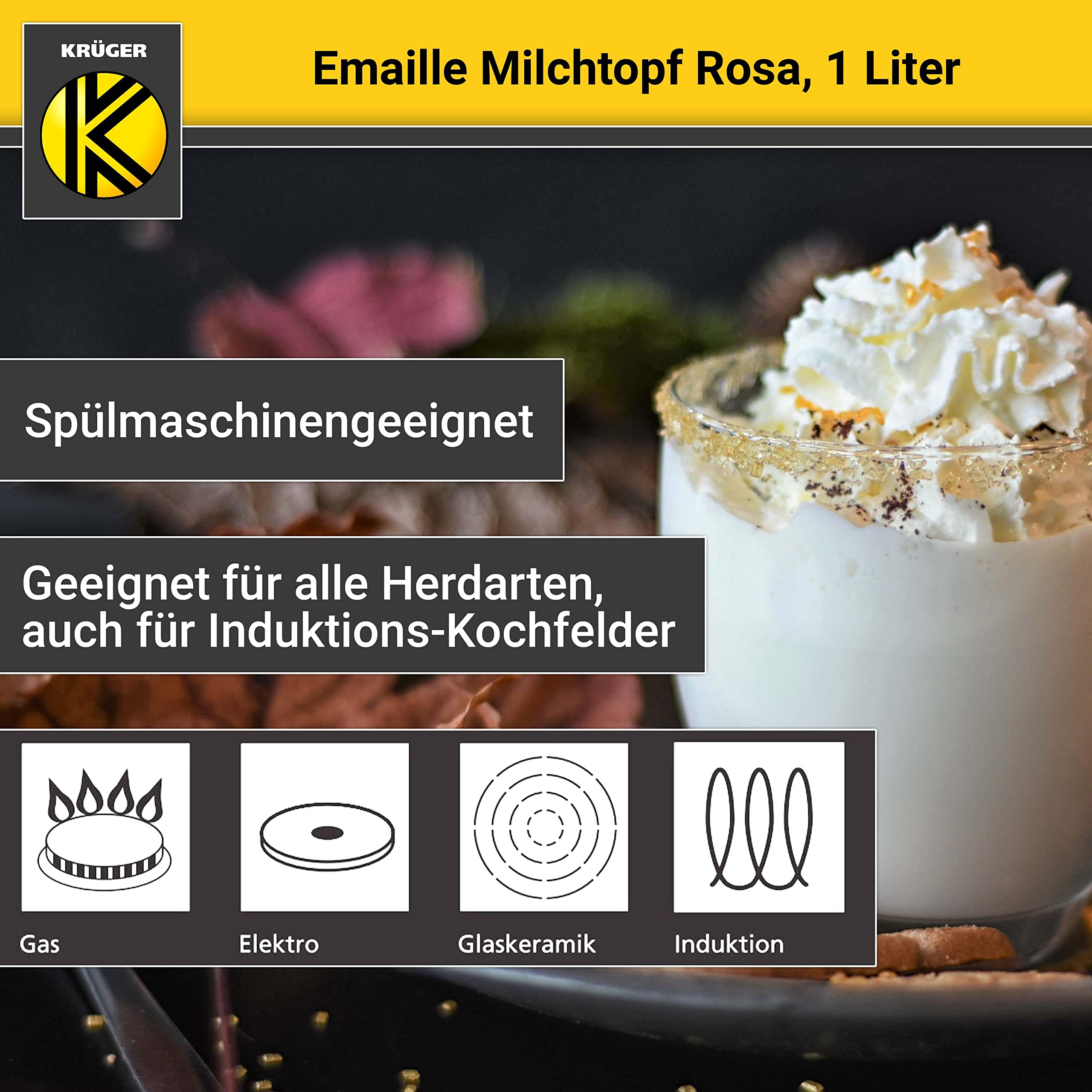 Krüger Emaille Topfset 4-tlg. petrol ab 39,99 € | Preisvergleich bei