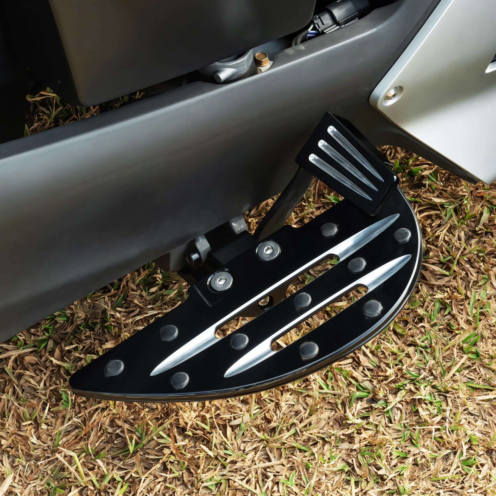 Größeres Bremspedal aus Billet-Aluminium für Can Am Ryker, Pedal-Fußbretter für Can-Am Ryker 600 900 Sport & Ryker Rally Edition alle Modelle Zubehör (schwarz)