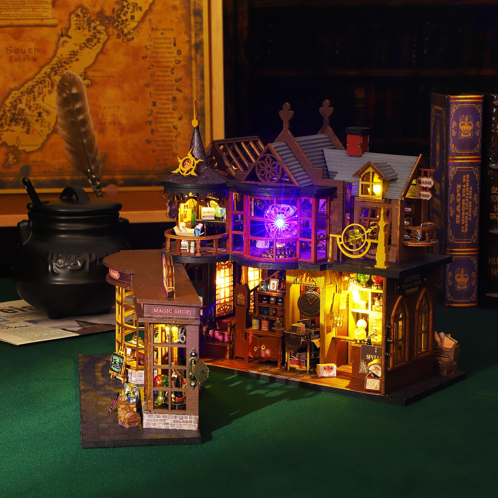 Kit fai da te per case in miniatura, CUTE ROOM Casa magica Kit artigianale per casa delle bambole Kit modello per adulti per costruire un regalo di compleanno per Uomini e donne