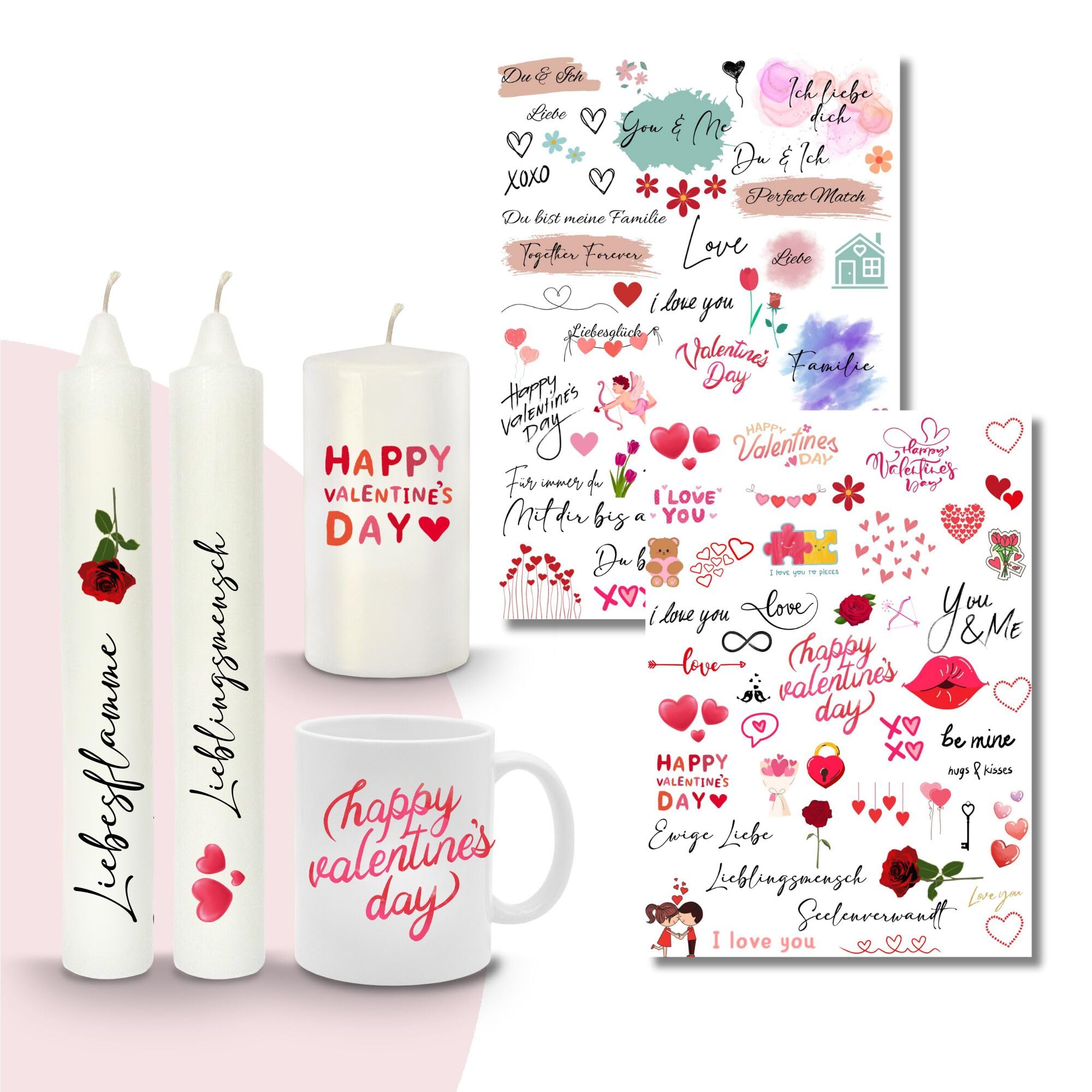 MilaBoo® Kerzentattoos (Valentinstag)