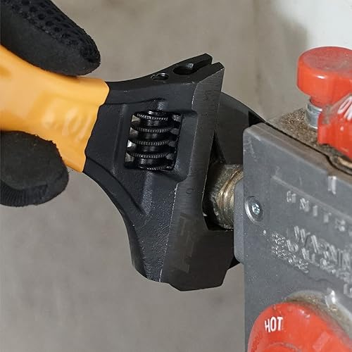 Miniatura 7 de STEELHEAD Llave martillo ajustable de boca ancha de 10 pulgadas, apertura de 1.5 pulgadas, acero forjado tratado térmicamente con acabado de fosfato