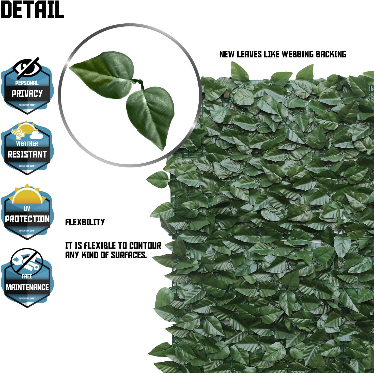 Buy TANG 4'x14' Artificial Hedge Privacy Fence Screen for Deck Balcony