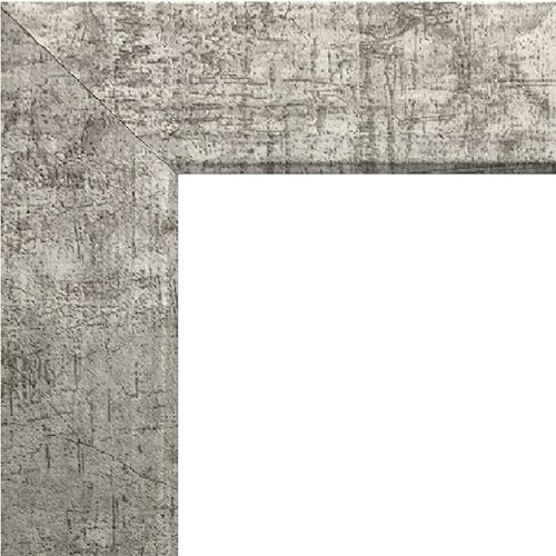 Miniatura 5 de Marcos de 20 x 36 pulgadas, color plateado, plano, 1.25 pulgadas, acabado liso envuelto de madera, compuesto, decoración de pared, marco de póster