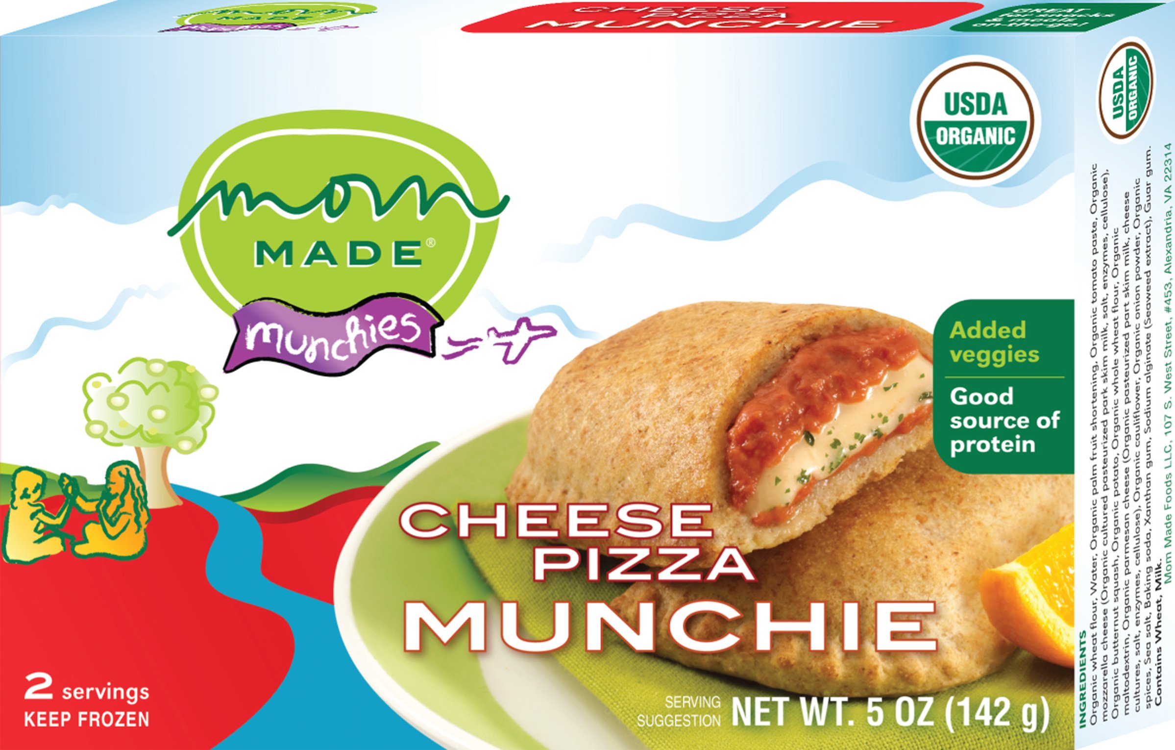 Mom Made Foods Cheese Pizza Munchie, 5-Ounce Boxes (Pack of 8)