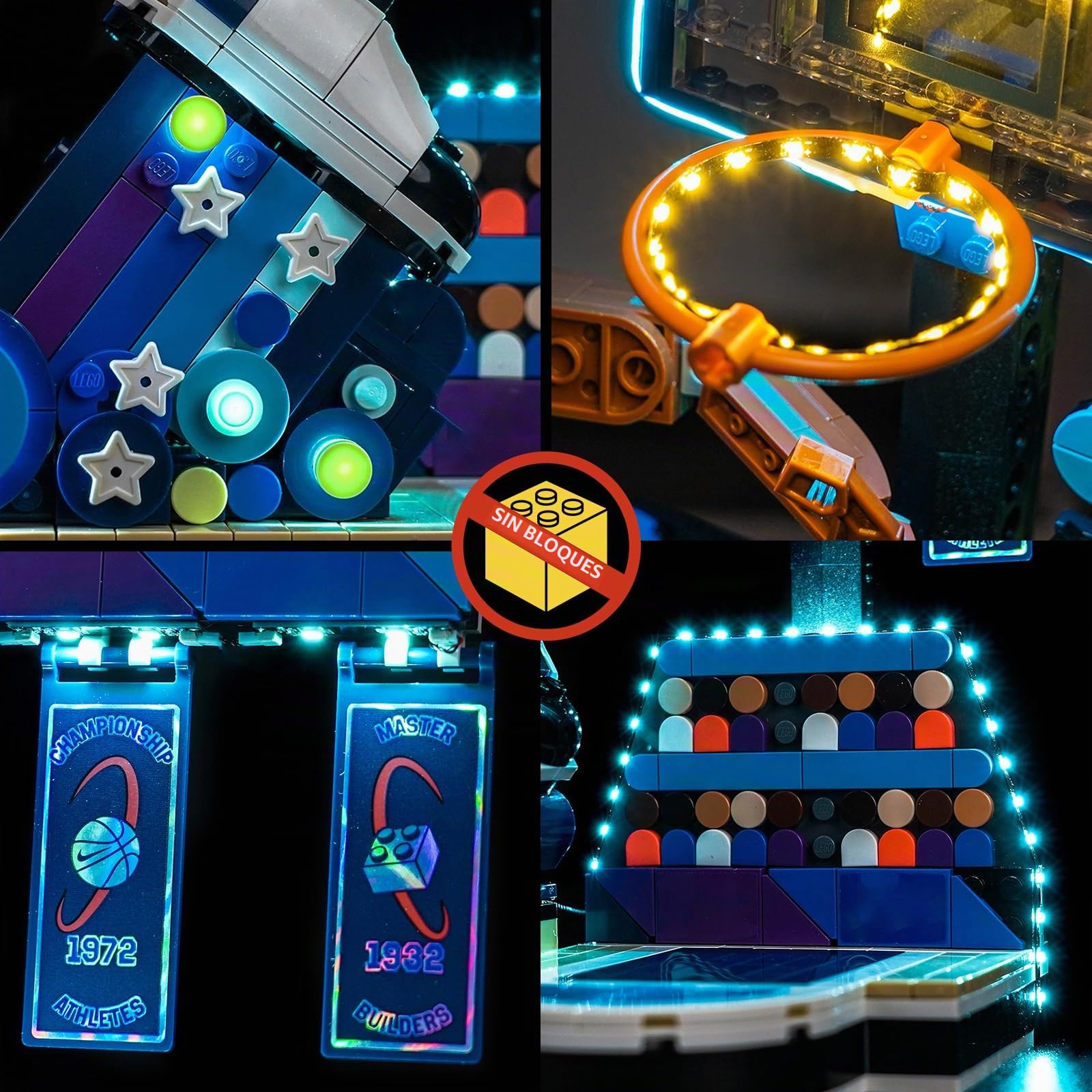 Kit de luz con control remoto compatible con Lego Nike Slam Dunk 43010 (Sin modelo), Set de iluminación LED Compatible con Lego Nike Slam Dunk Juguetes creativos