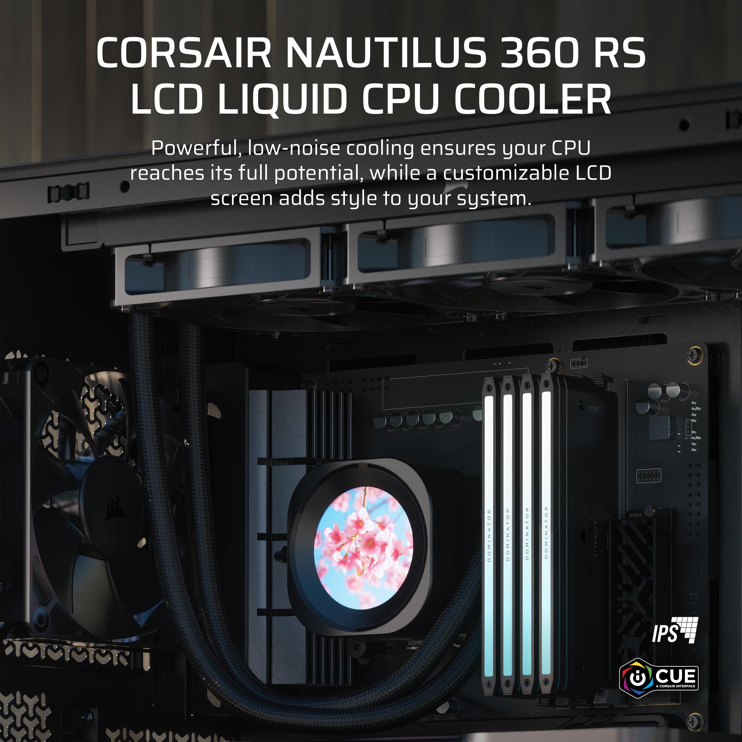Amazon.com: CORSAIR Nautilus 360 RS LCD Liquid CPU Cooler – 2.1