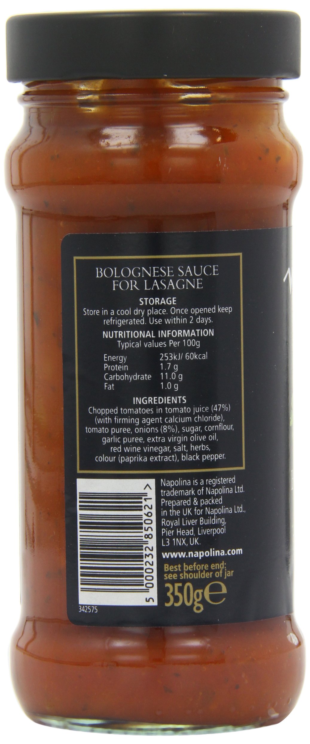 Napolina Bolognese for Lasagne Sauce 350 g (Pack of 6)