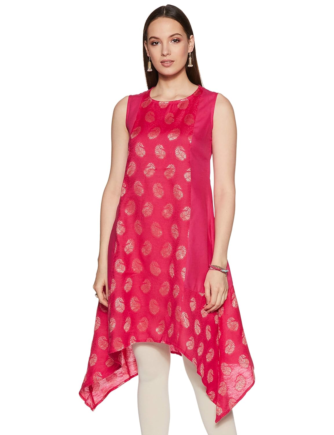 asymmetrical hemline kurti