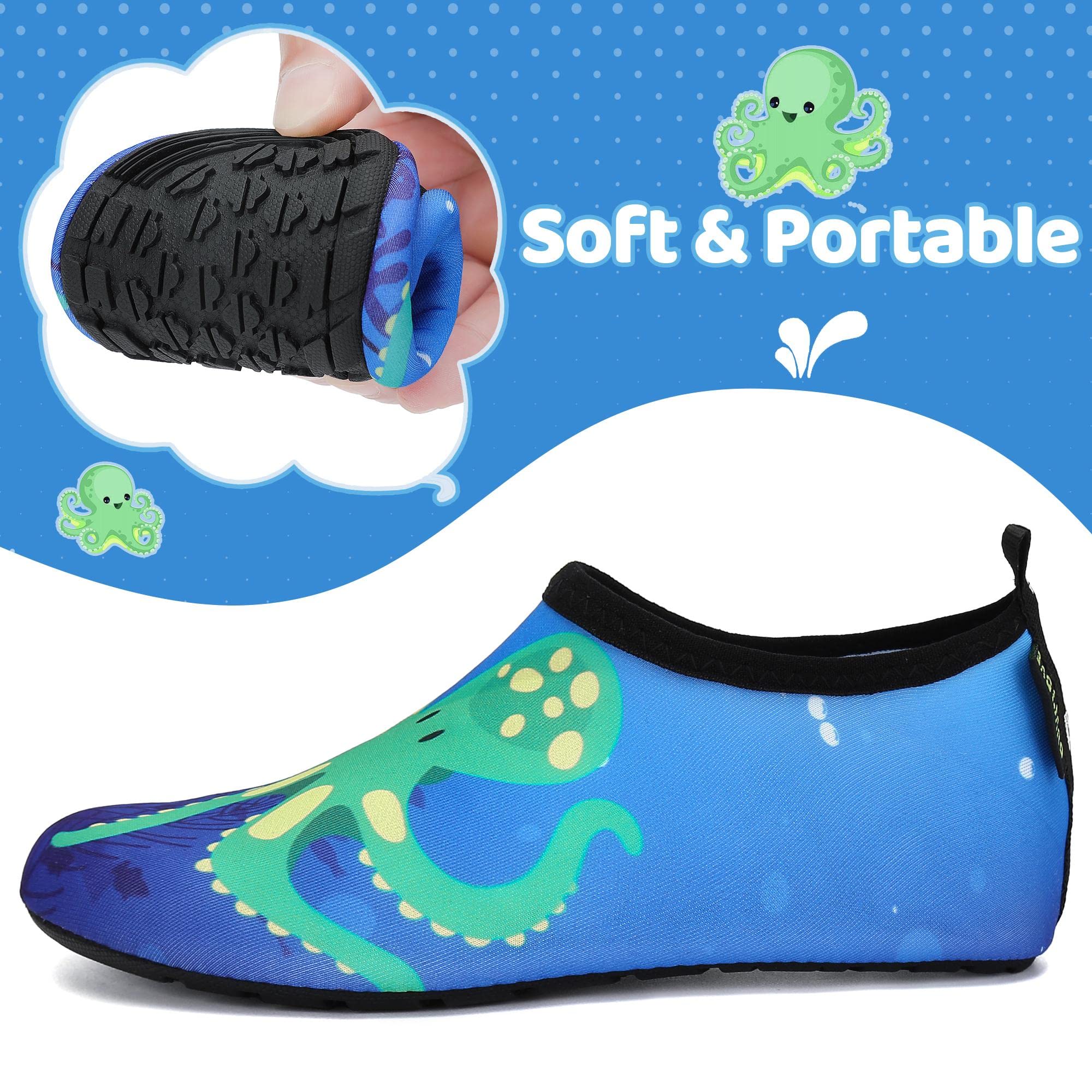 SAGUARO Bambini Ragazze Scarpe da Mare Spiaggia Scarpette da Acqua Scarpe da Immersione per Sportive Acquatici Nuotare Water Shoes