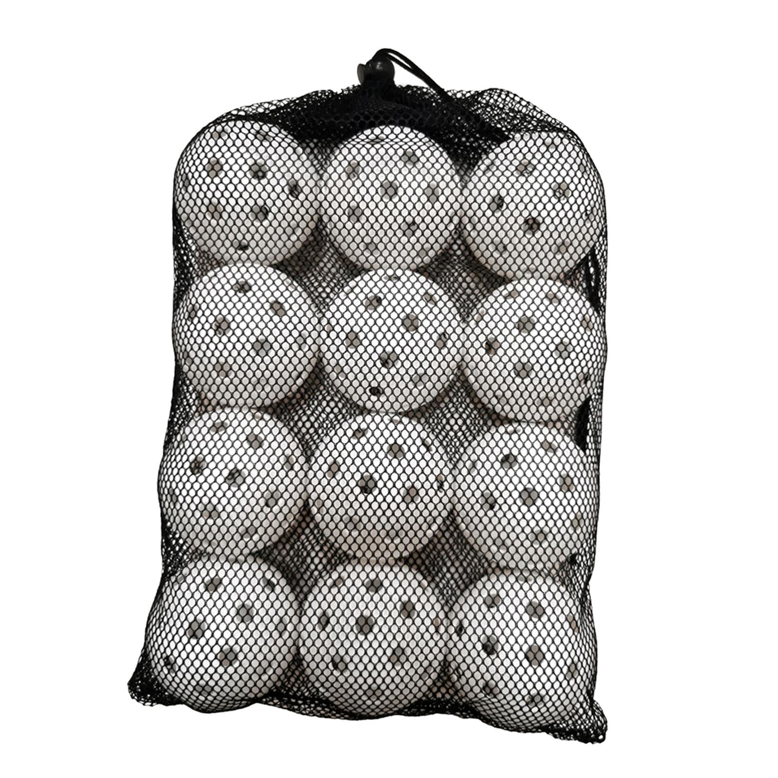 Perfeclan 12x Pickleball Balls Training Pickleball 74mm Professional Pickle Ball 40 Holes Competition Ball Fittings for Indoor Outdoor, white