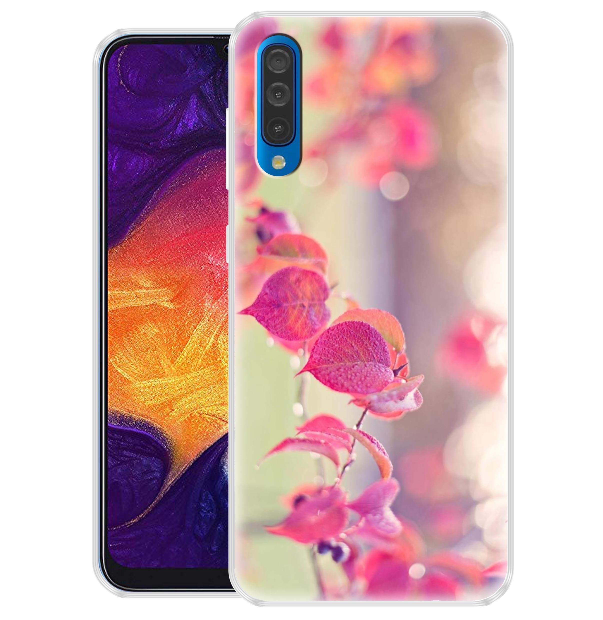 Fashionury Pink Leaves Designer Printed Back Case Cover for Samsung Galaxy A50 Back Cover Case (B07PGQ5V7H) Amazon Price History, Amazon Price Tracker
