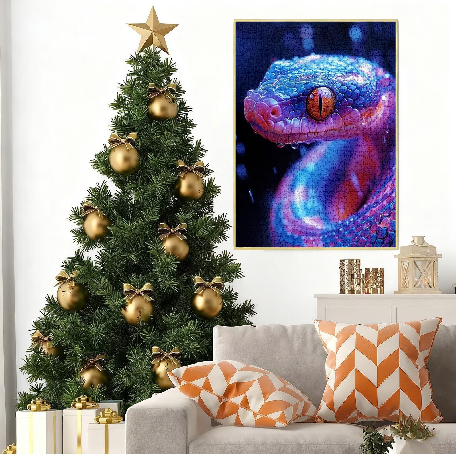 Puzzle 1500 Pezzi per Adulti e Ragazzi, 3 4 5 Anni Puzzle Serpente 6 7 8 Anni Giochi Educativi Sostenibili Con Per Adulti Da Gioco in Legno Di Alta Qualità Jigsaw Animale per Gioco Familiare B-6673