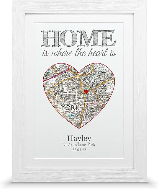 House warming gift for new home | New home map present