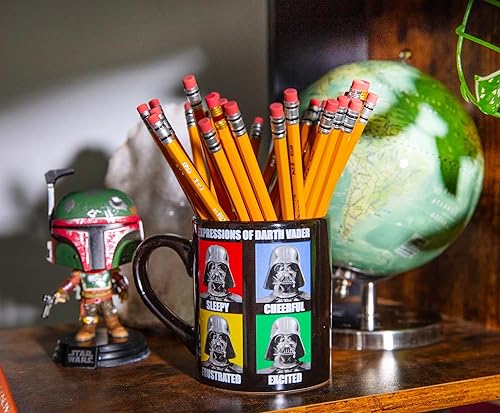 Miniatura 26 de Silver Buffalo Star Wars Episodio 4 - Taza de cerámica con cuadrícula de personajes, 14 onzas