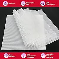 Vista 3 de GUCUJI Silicone Dehydrator Sheets for COSORI CP267-FD, 12x13 Inch Non-Stick BPA Free, Pack of 6 (Premium Reusable Food Dehydrator Mesh Mats)