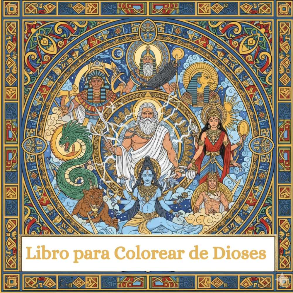 Libro para colorear de dioses
